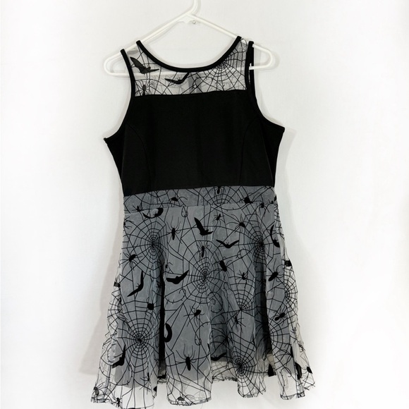 Halloween Black Bat and Spider Dress Spirt Halloween Size XL - Picture 7 of 8